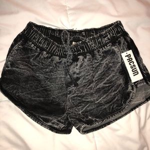 XS Acid Wash Shorts from PacSun
